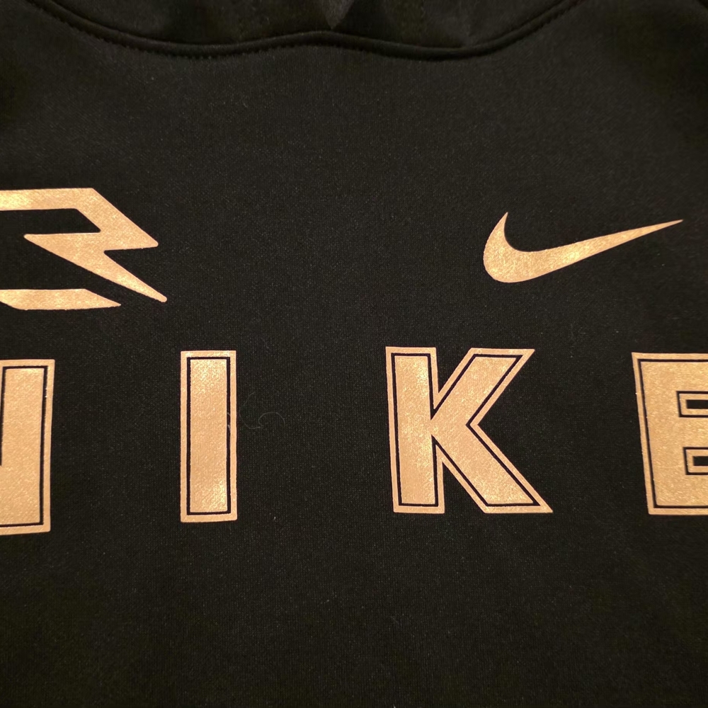 Nike Youth L Black & Gold 3Brand By Russell Wilson Thermafit Hoodie - Picture 2 of 9